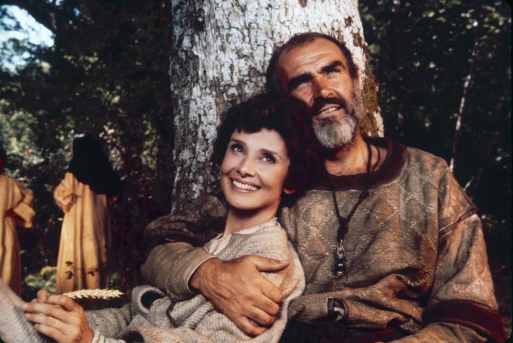 Audrey Hepburn and Sean Connery in 1976's Robin and Marian