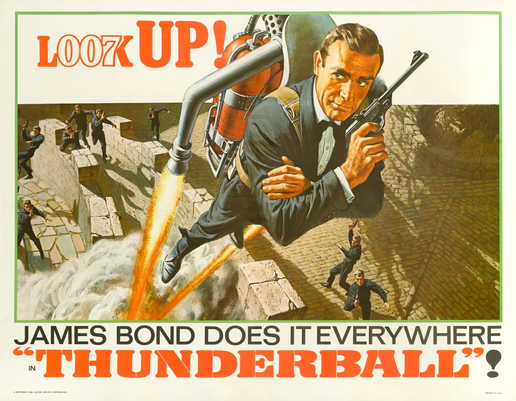 Movie poster for Thunderball, 1965