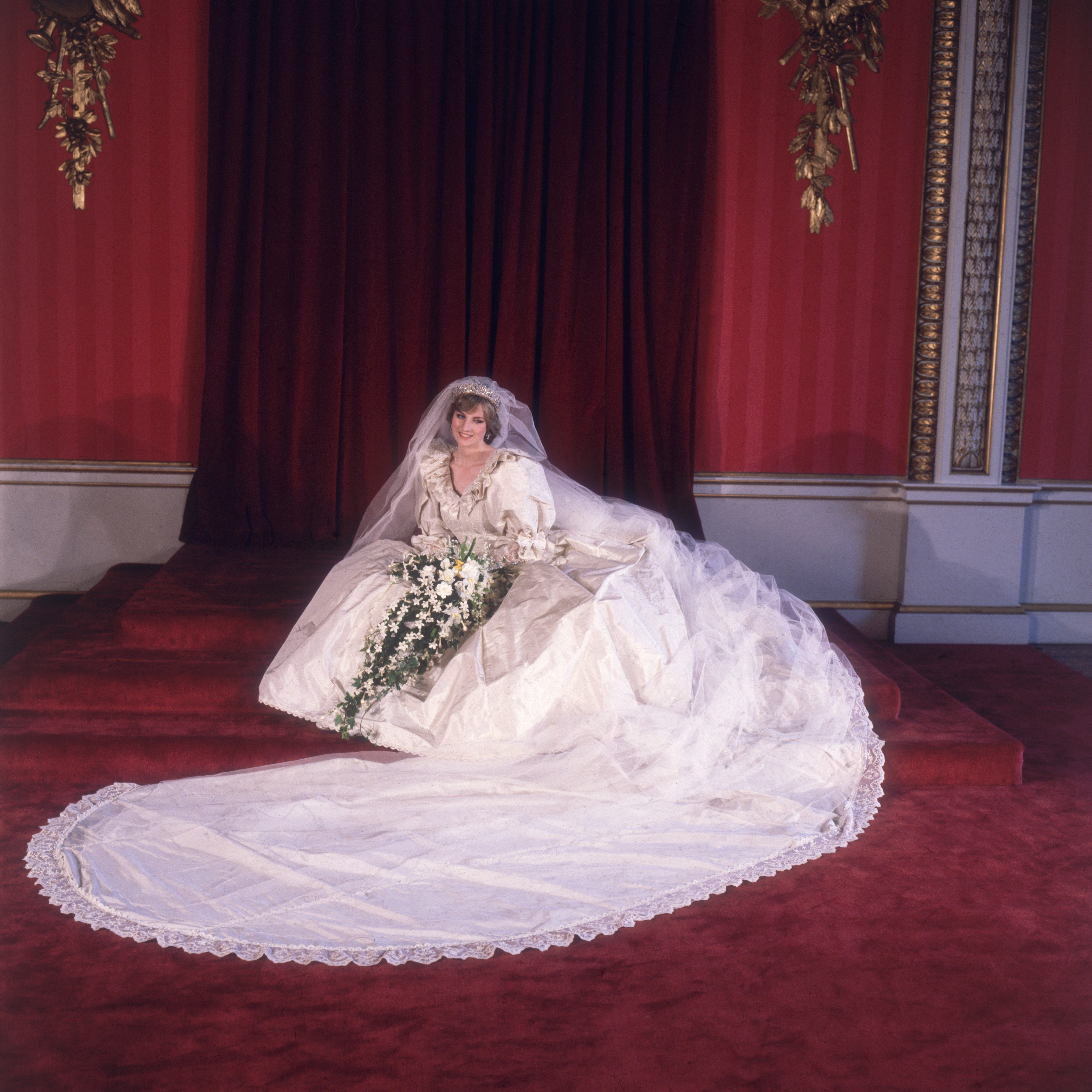 Princess Diana Wedding Bouquet Getty