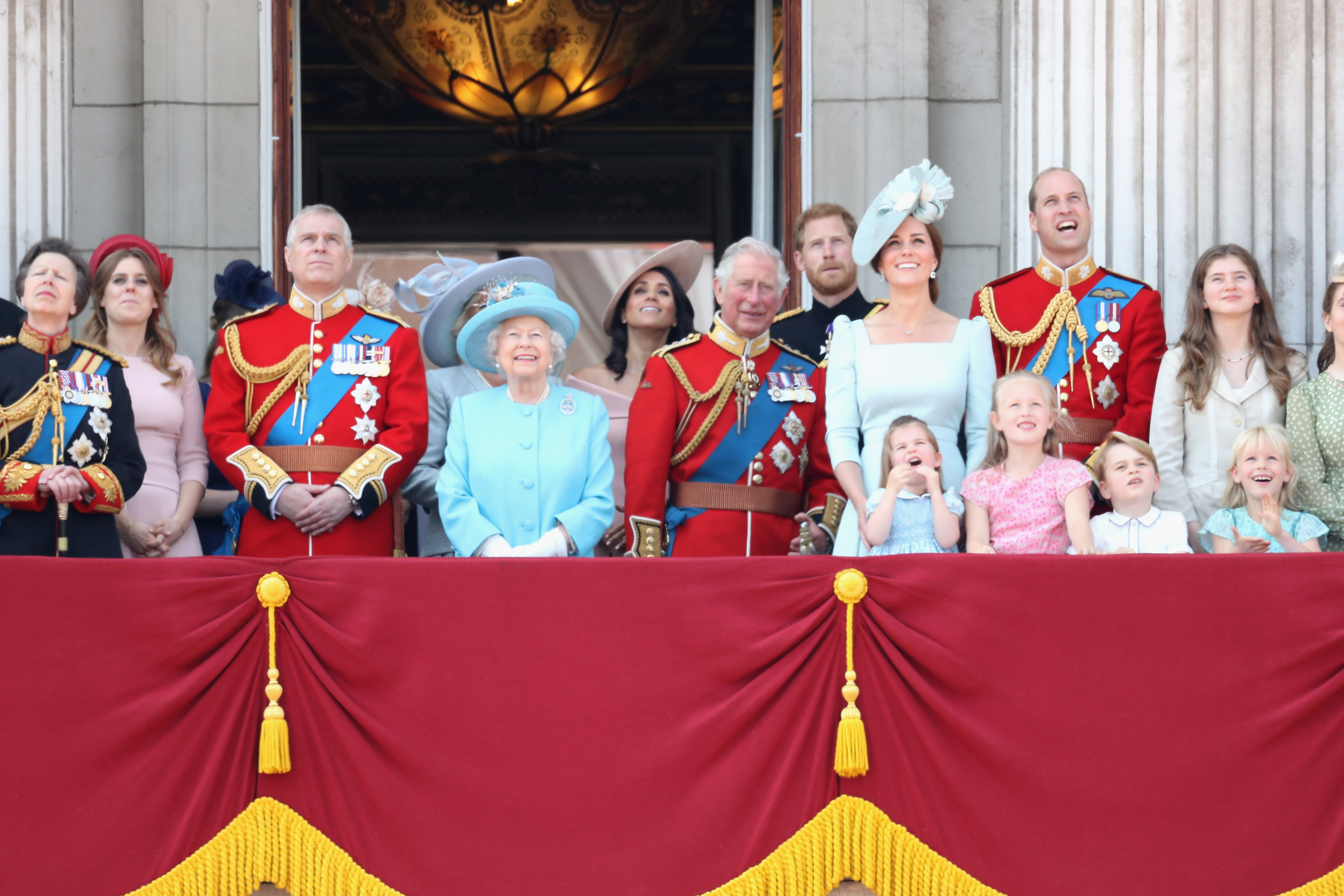 Royal Family Trooping the Colour Getty Images