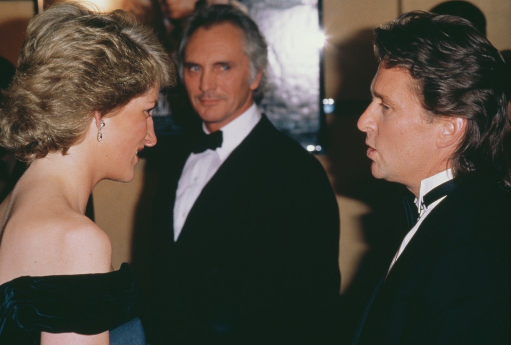 Diana, Princess of Wales, Michael Douglas, 1988