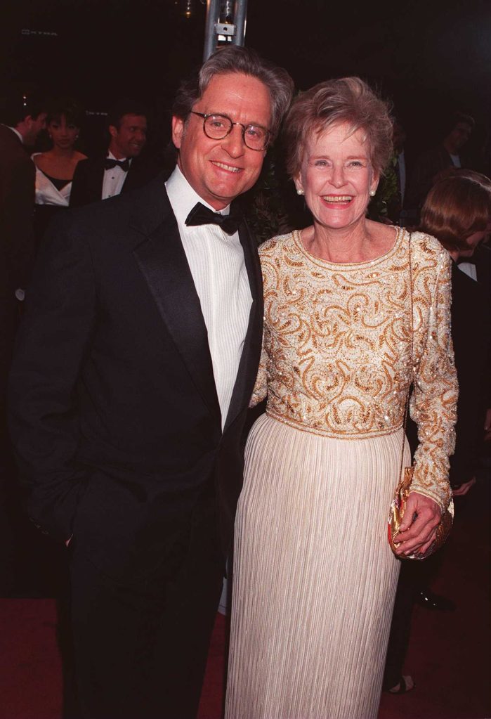 Michael Douglass and his mother, 1996