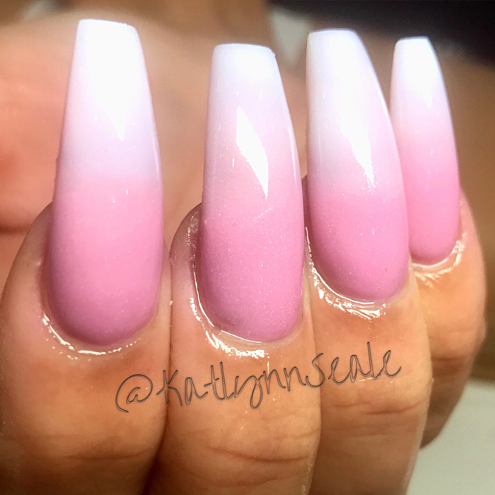 Pink Acrylic Nails Coffin
