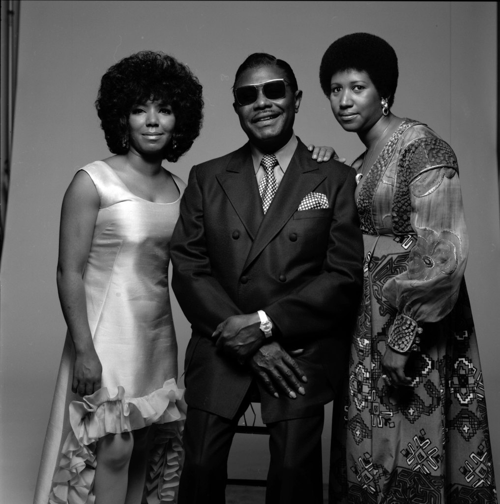 Aretha Franklin with family
