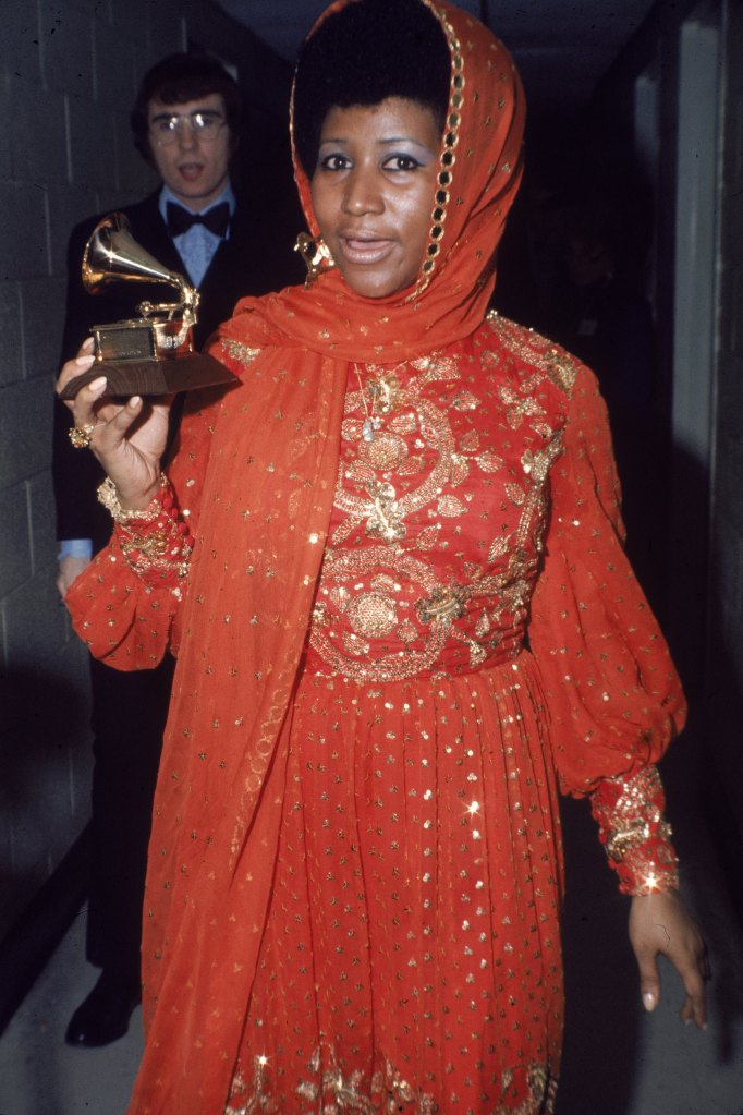 Arethra Franklin with Grammy