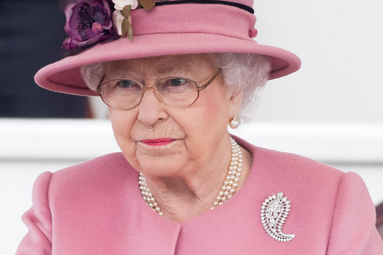 Queen Elizabeth Brooch Palm Leaf