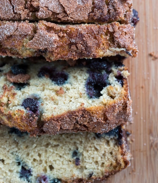 Easy Banana Bread Blueberries