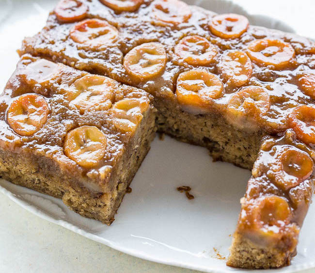 Easy Banana Bread Upside-Down Cake