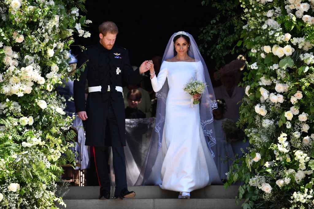 Meghan Markle Honoring Princess Diana Wedding Dress Something Blue