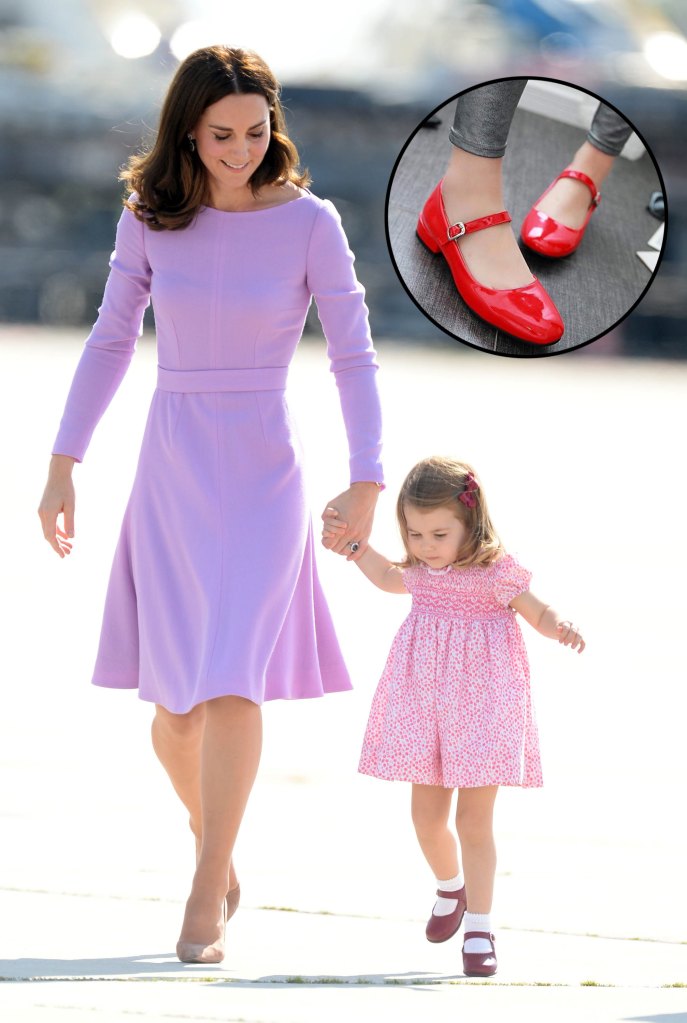 Princess Charlotte Red Shoes