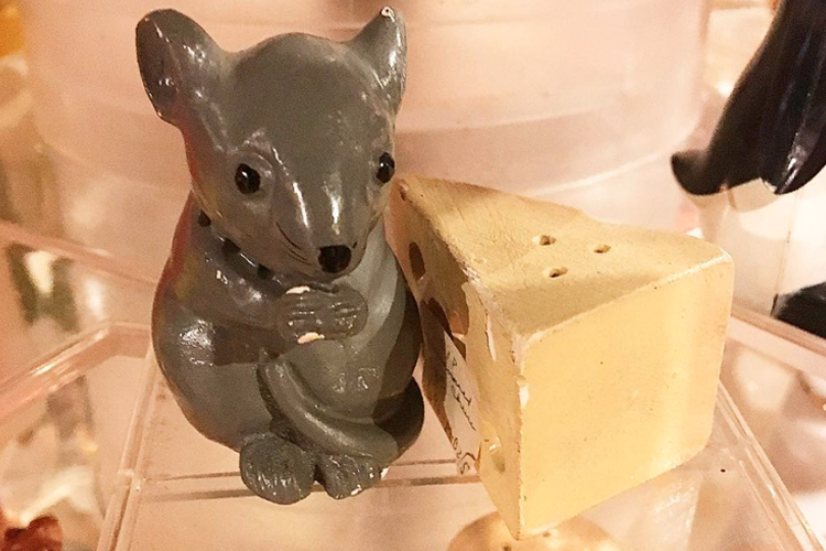 Salt And Pepper Shakers Cute Mouse And Cheese