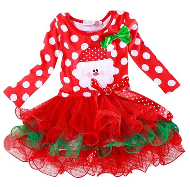 baby's first christmas girl outfit