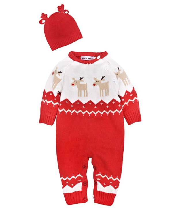 baby's first christmas outfit newborn