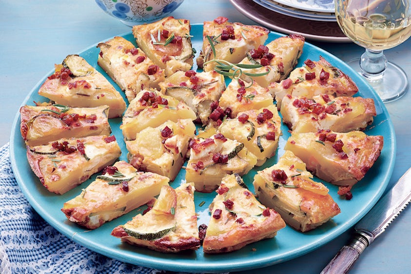Cheesy Bacon and Potato Frittata Bites