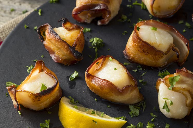 Prosciutto Wrapped Scallops