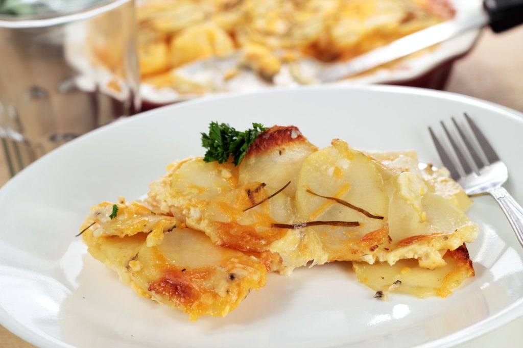 Sage Potatoes Au Gratin