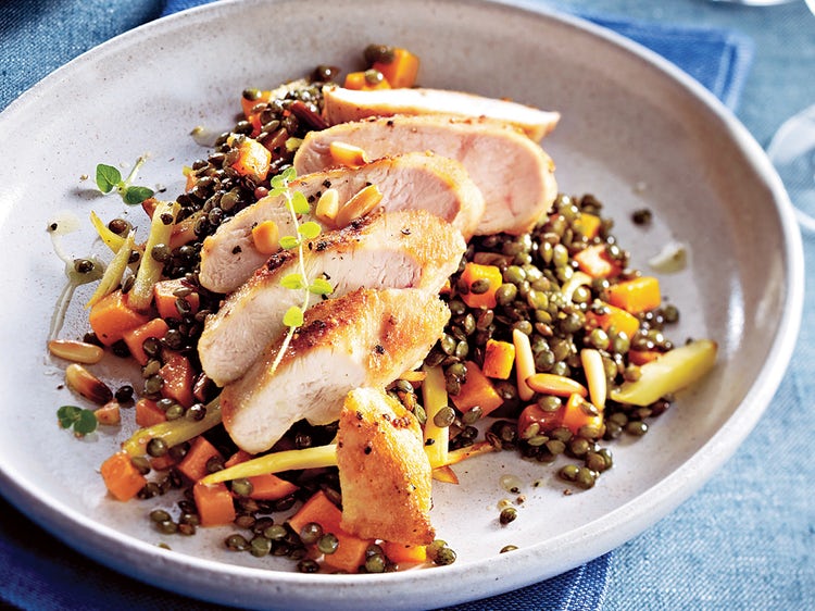 Citrus Lentils And Chicken