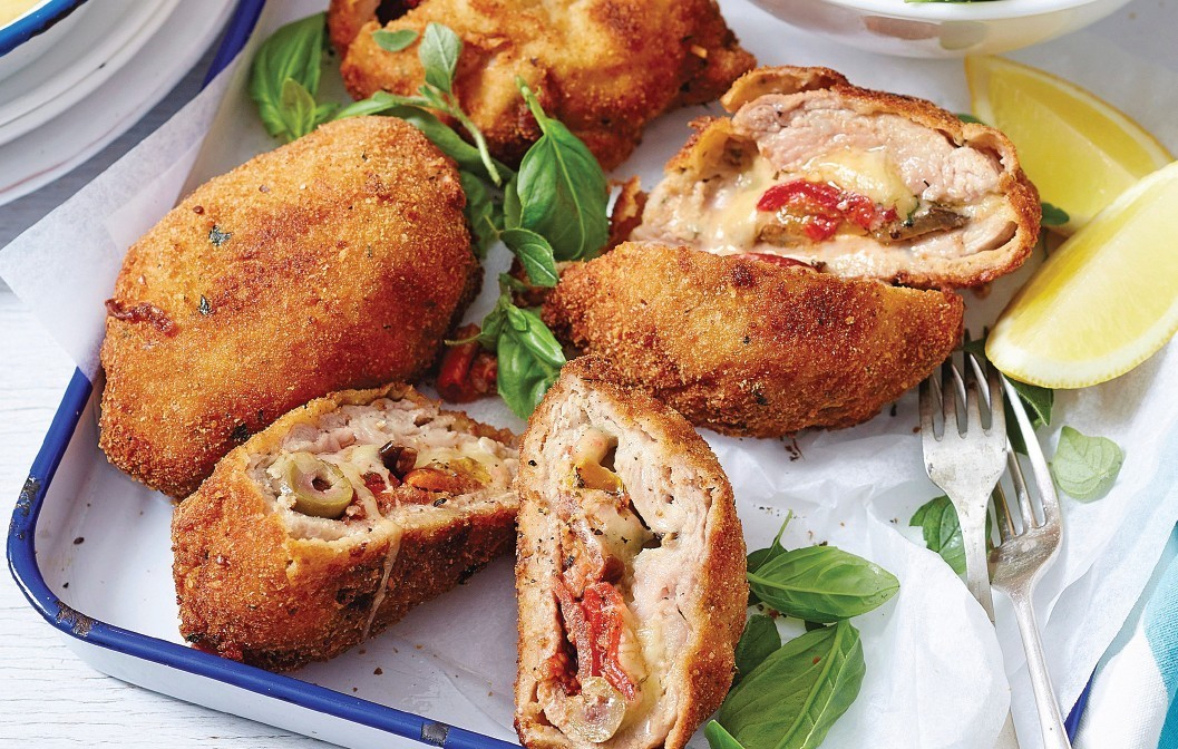 Stuffed Chicken Breasts as part of roundup of chicken breast recipes for dinner