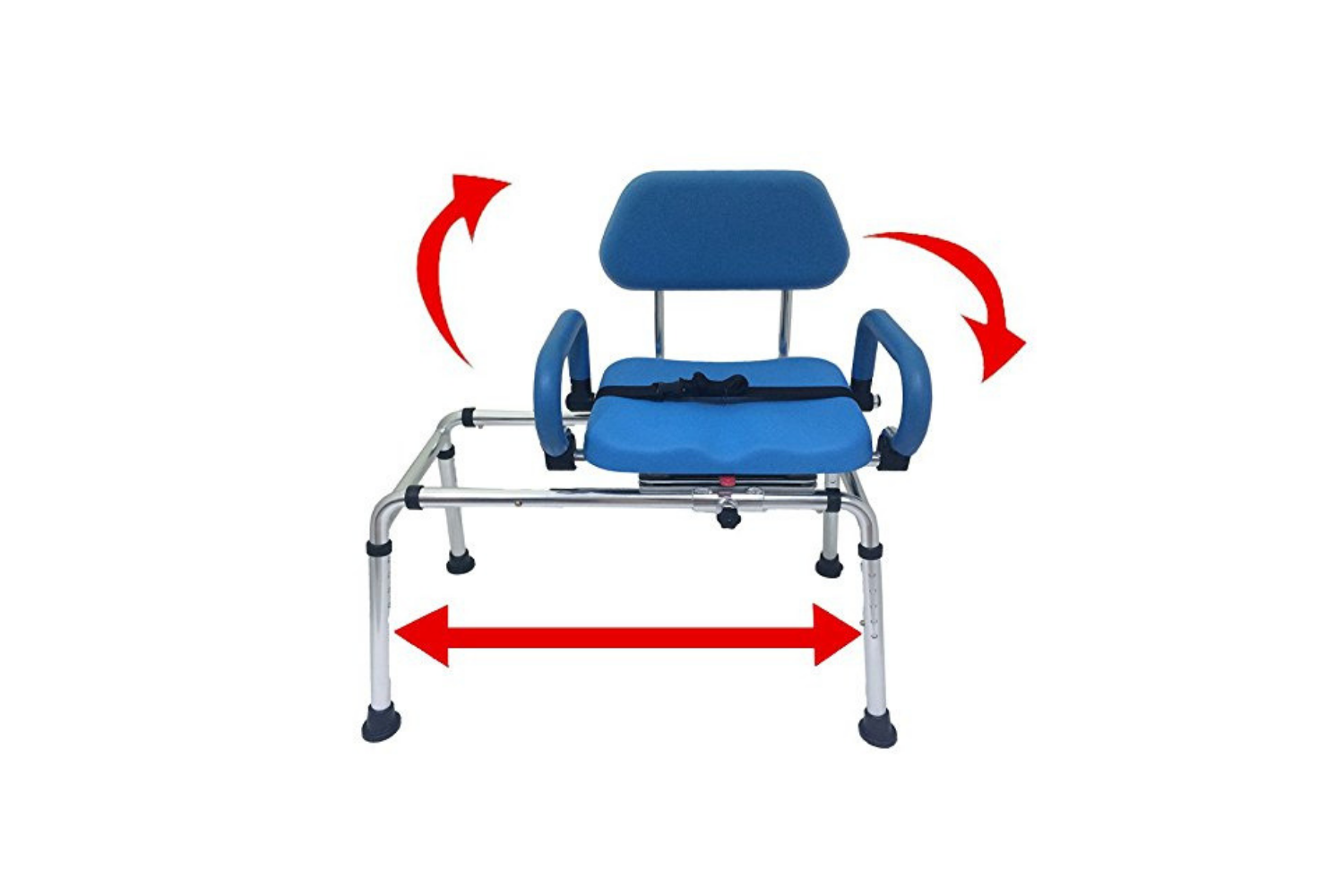 Round Shower Chair for Elderly 6 Height Adjustable Shower Stools for Seniors 360 Degree Swivels Max Capicity 150kg Non Slip Shower Bench Seat