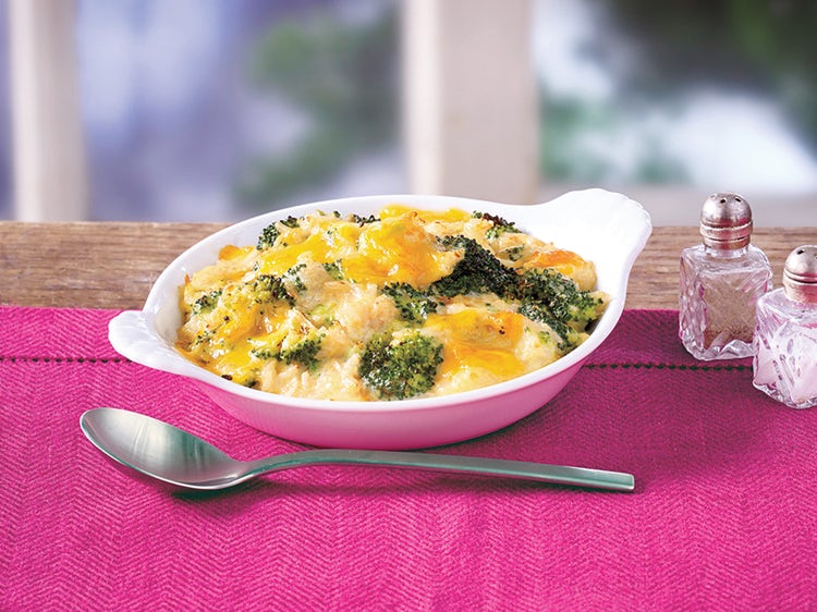 Broccoli Cheddar Rice Casserole