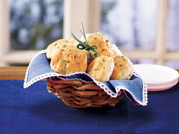 Cheese Biscuits With Chive Butter