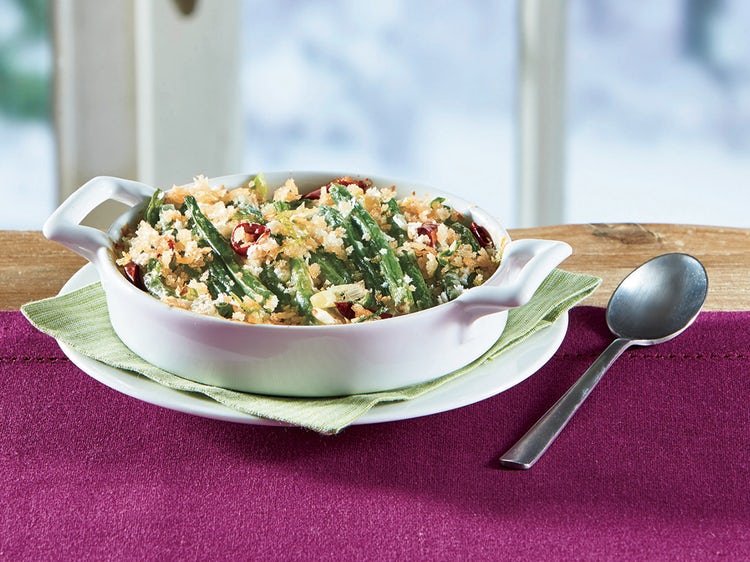 Creamy Green Bean And Leek Bake