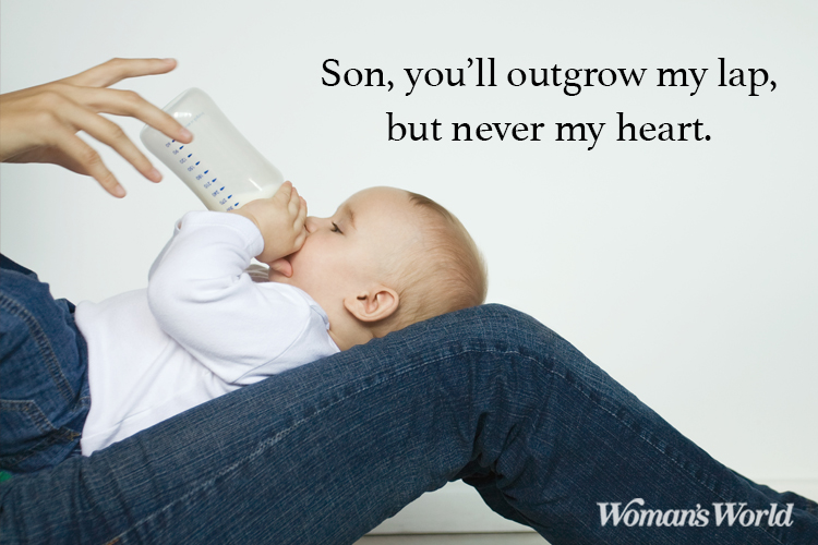 Little Boy Quotes From Mommy Because He Ll Always Be Your Baby