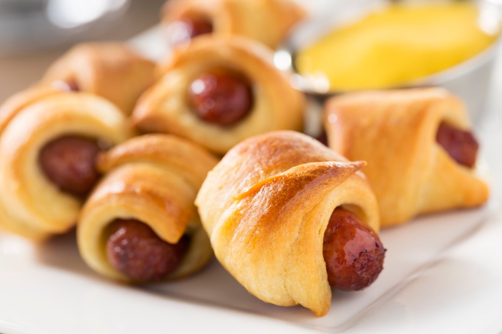 pigs in a blanket close up