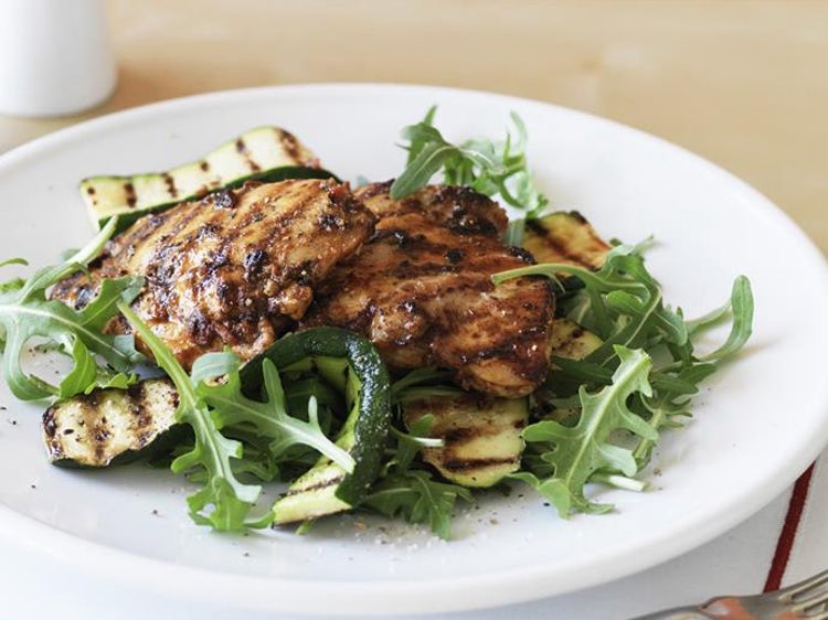 Pesto Chicken With Grilled Zucchini