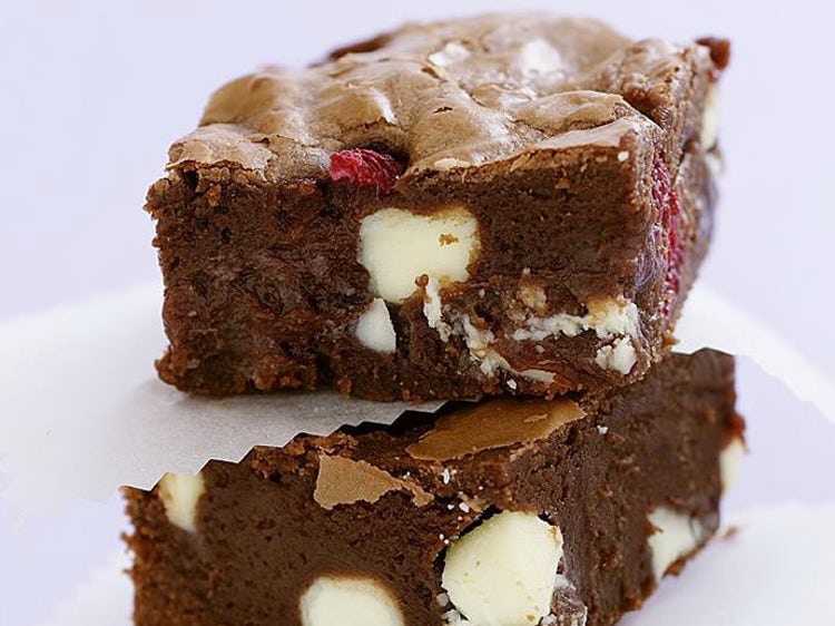 Raspberry White Chocolate Brownies