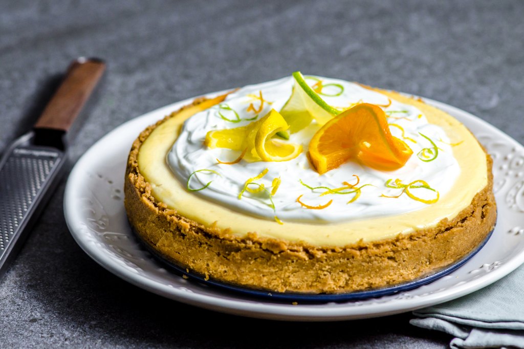 Triple Citrus Baked Cheesecake
