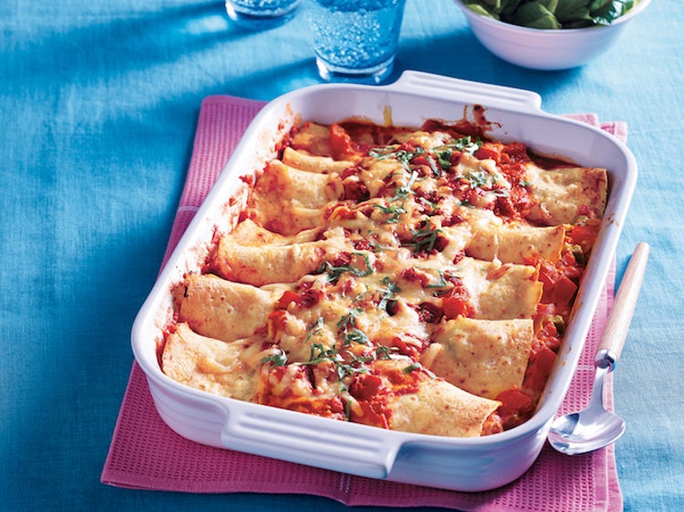 Cheesy Beef Enchiladas