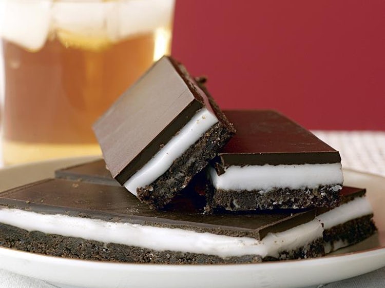 Chocolate Peppermint Slice