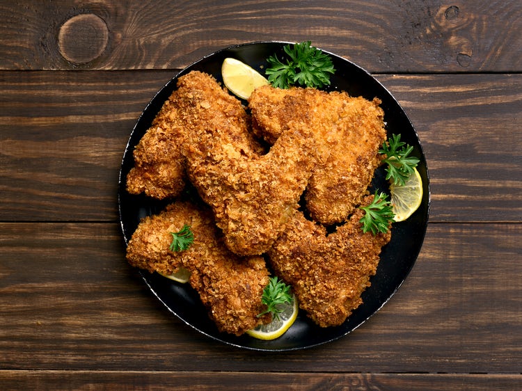 Lemony Caesar Oven Fried Chicken