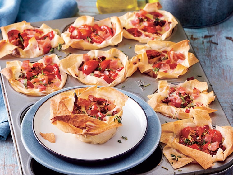 Mini Quiches In Phyllo Cups
