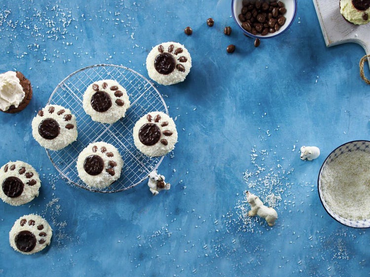 Polar Bear Tracks Banana Muffins