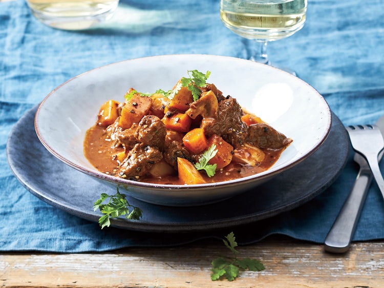 Slow Cooker Beef And Root Veggie Stew