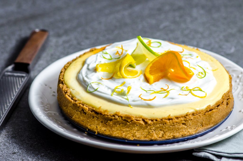 Triple Citrus Baked Cheesecake