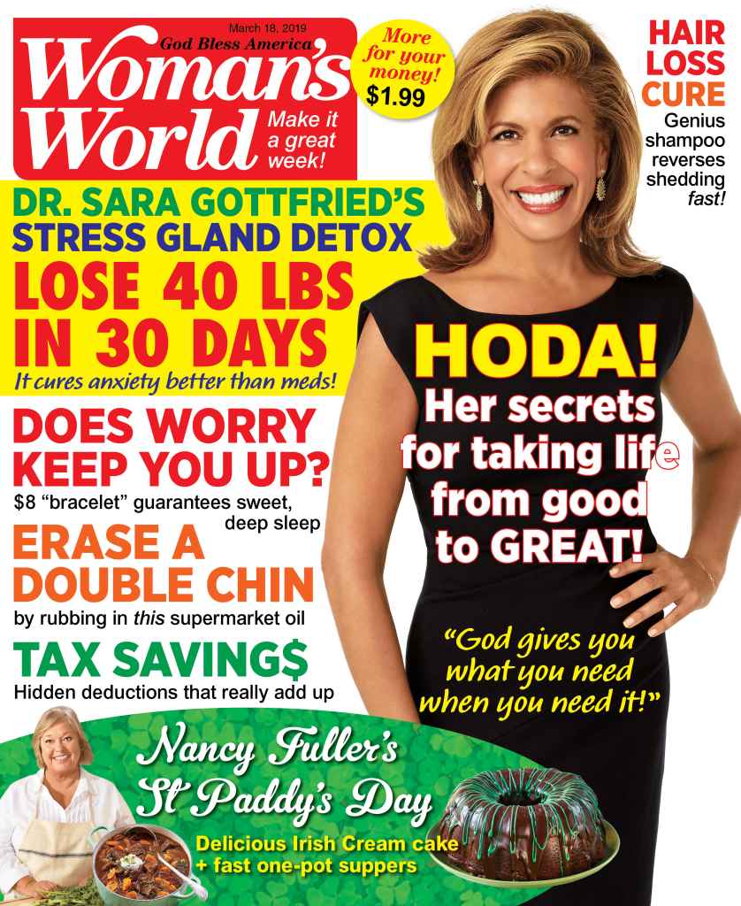 Hoda Kotb on the cover of Woman's World