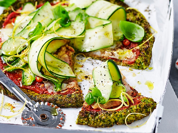Broccoli Zucchini Pizza