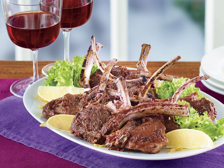Broiled Lamp Chops With Olive Tapenade
