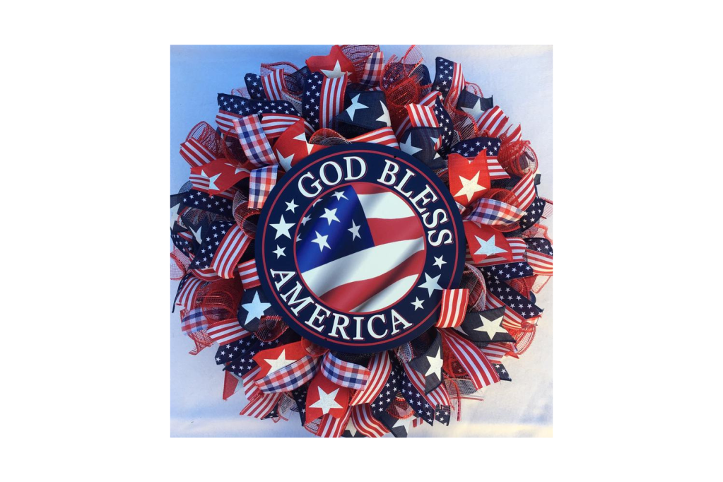 God Bless America Wreath