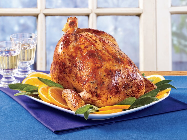 Honey Bourbon Glazed Roast Chicken