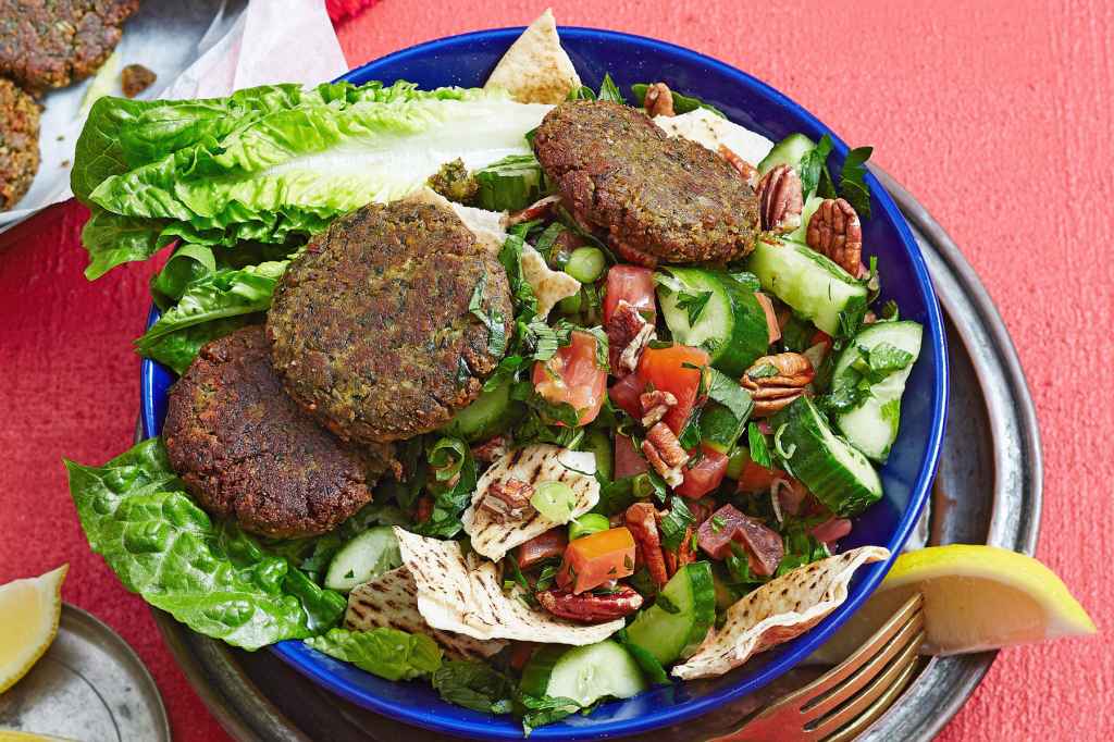 Pecan Falafels And Fattoush Salad 1200 800