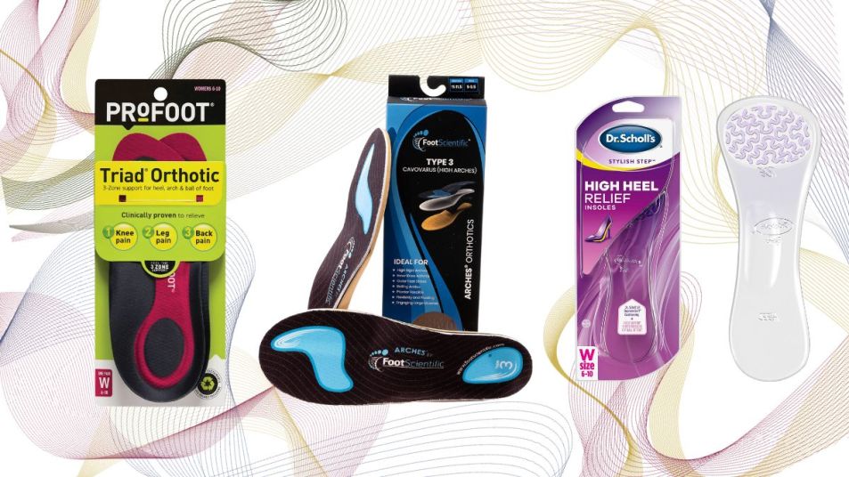 Collage of best insoles for plantar fascilitis