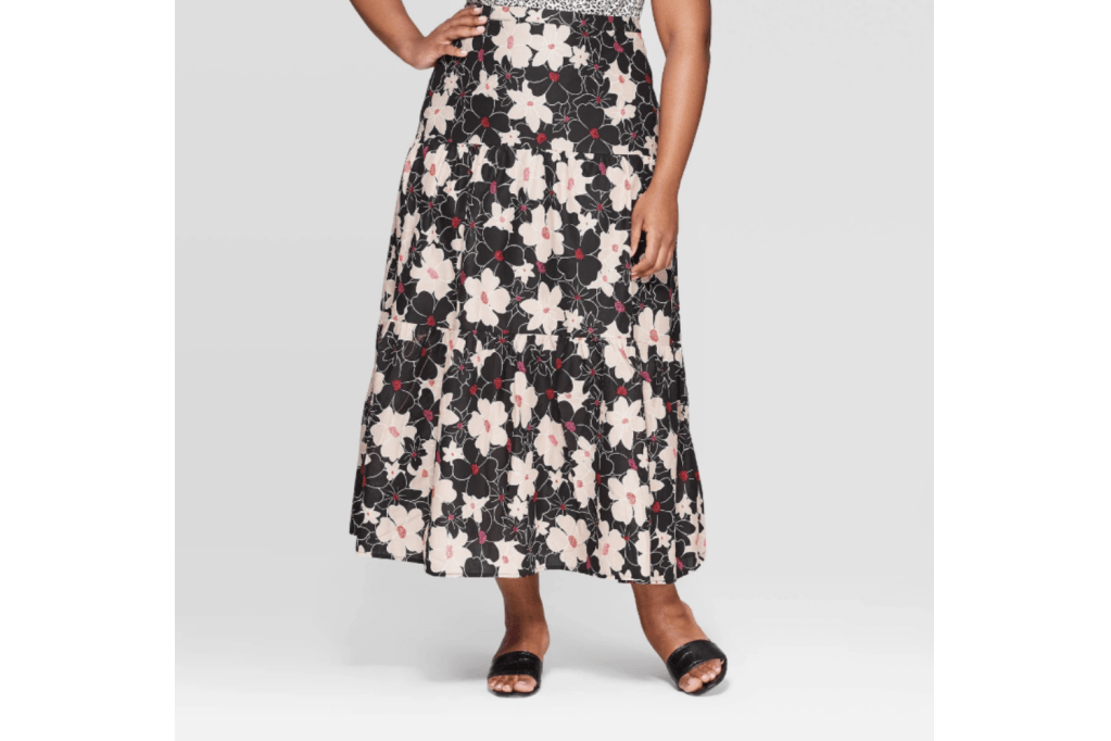 Floral Maxi Skirt Target Plus Size