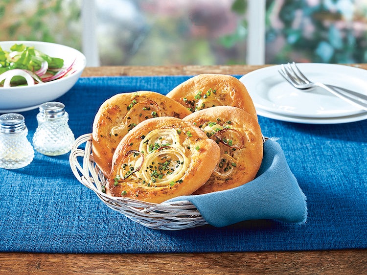 Herbed Golden Onion Rolls