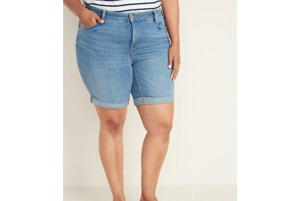 Joanna Gaines Style Denim Bermuda Shorts
