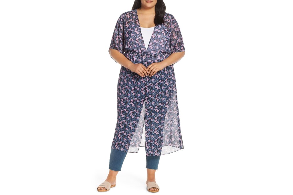 Joanna Gaines Style Floral Duster Kimono Plus Size
