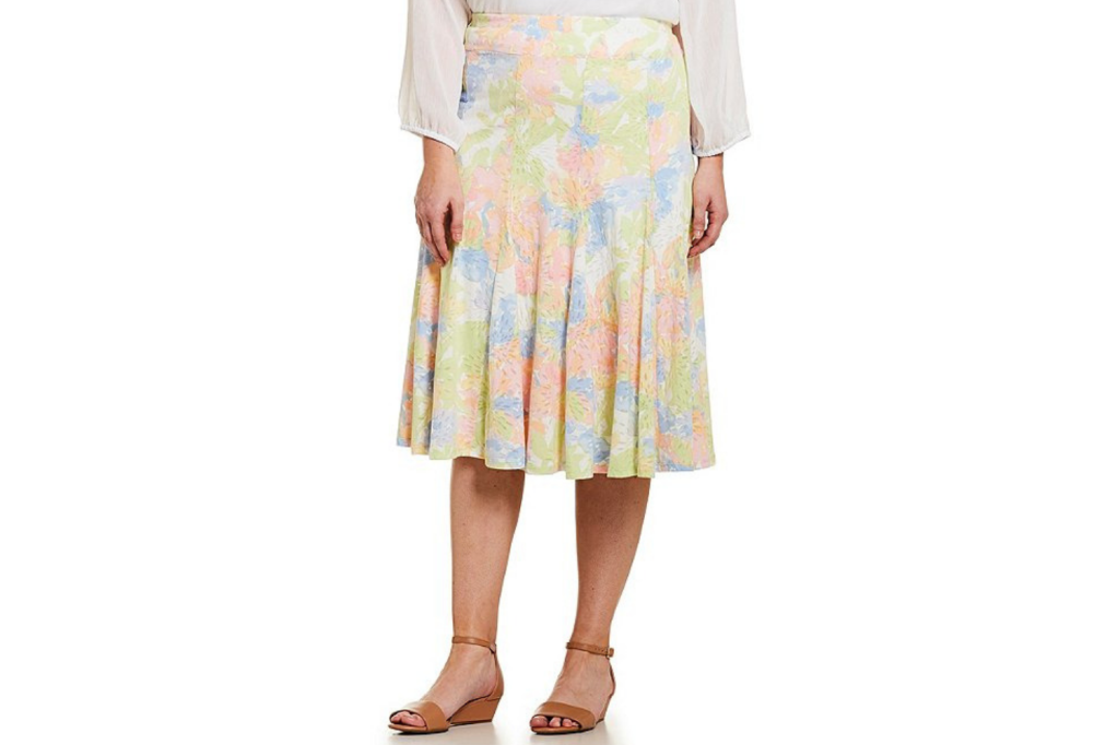 Plus Size Pastel Skirt Dillards
